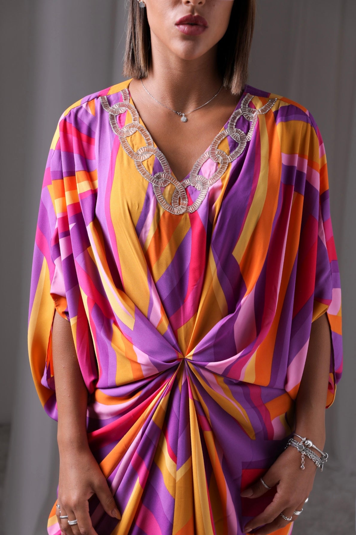 Huescape kaftan dress