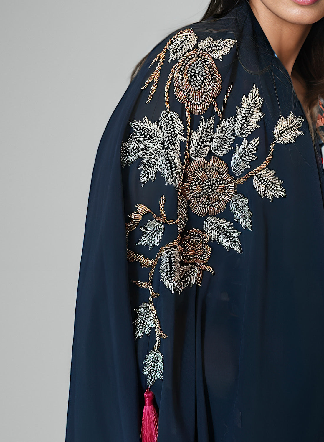 Zuri cape set in blue