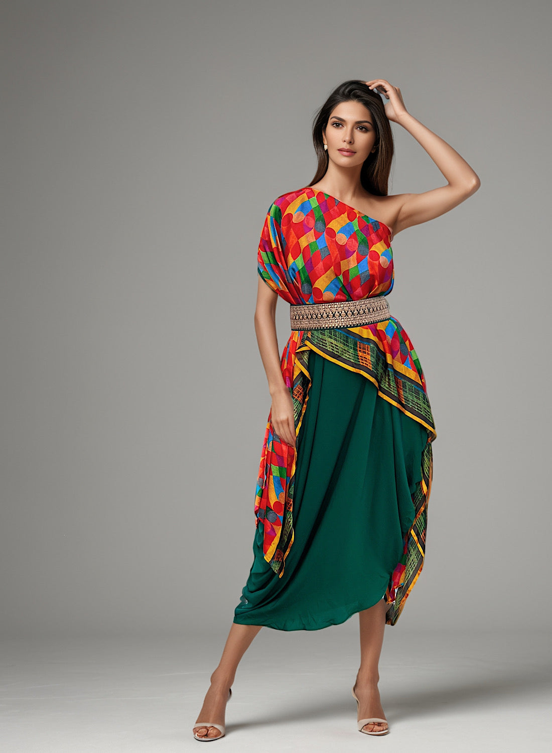 Jazzy one shoulder set