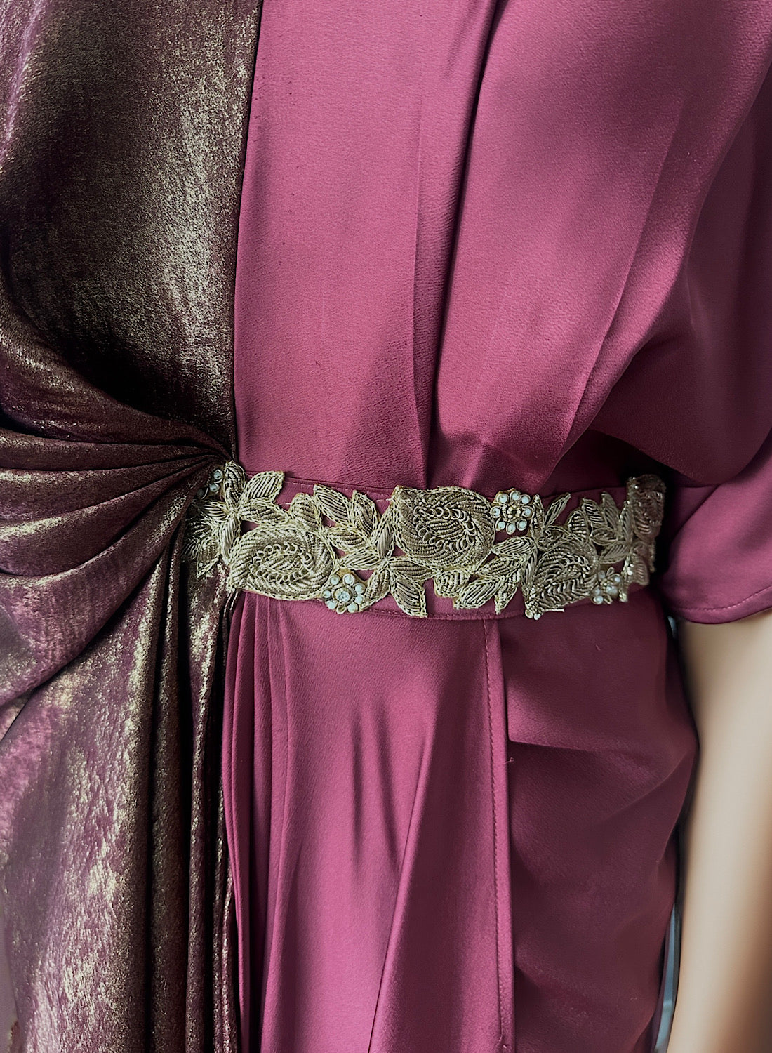 Multiprinted Pleat Dress