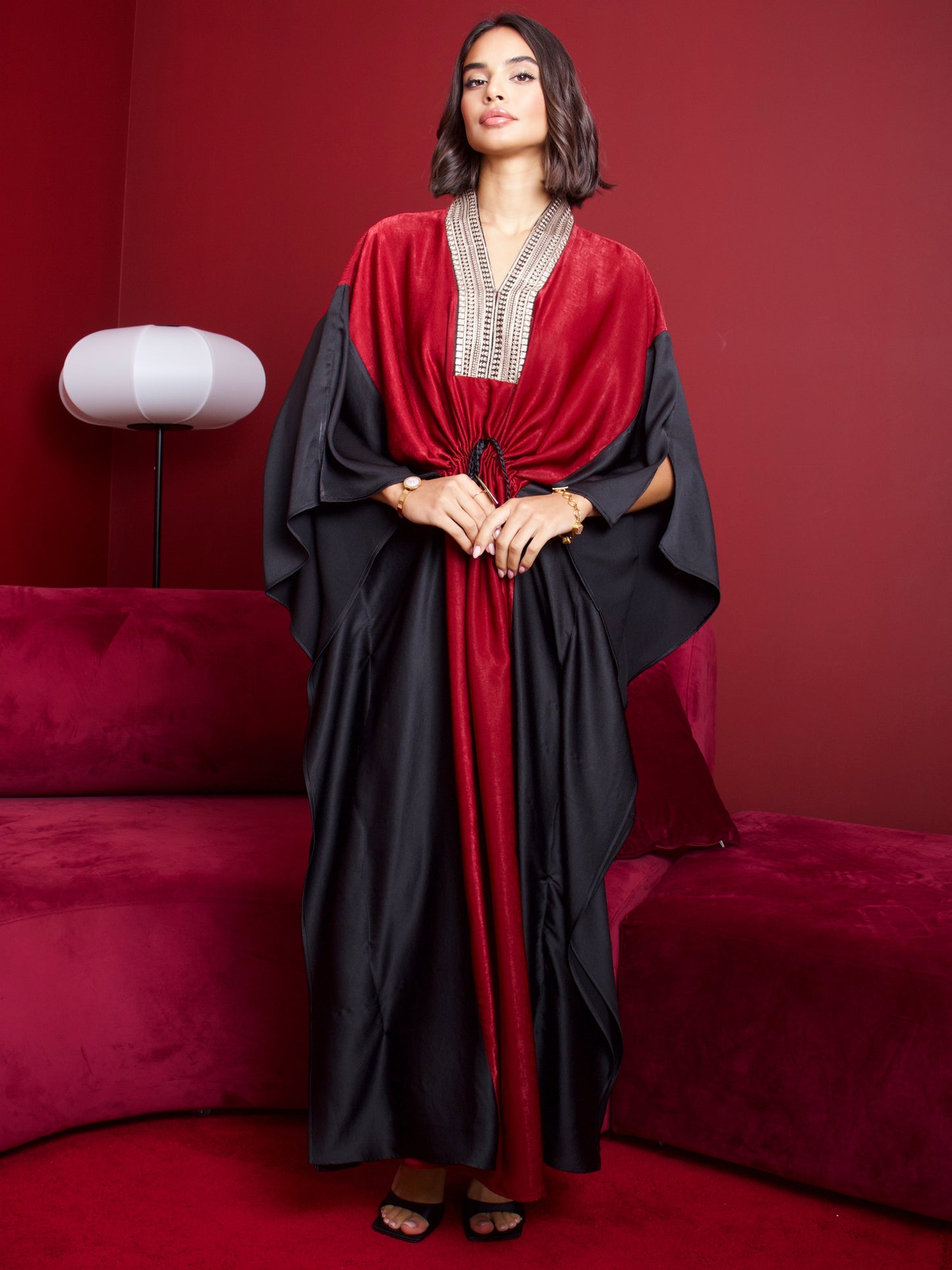 Red Black Kaftan