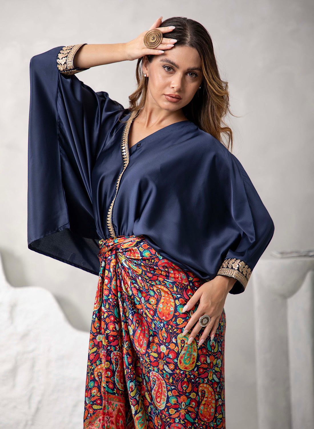 Blue Kaani shirt set
