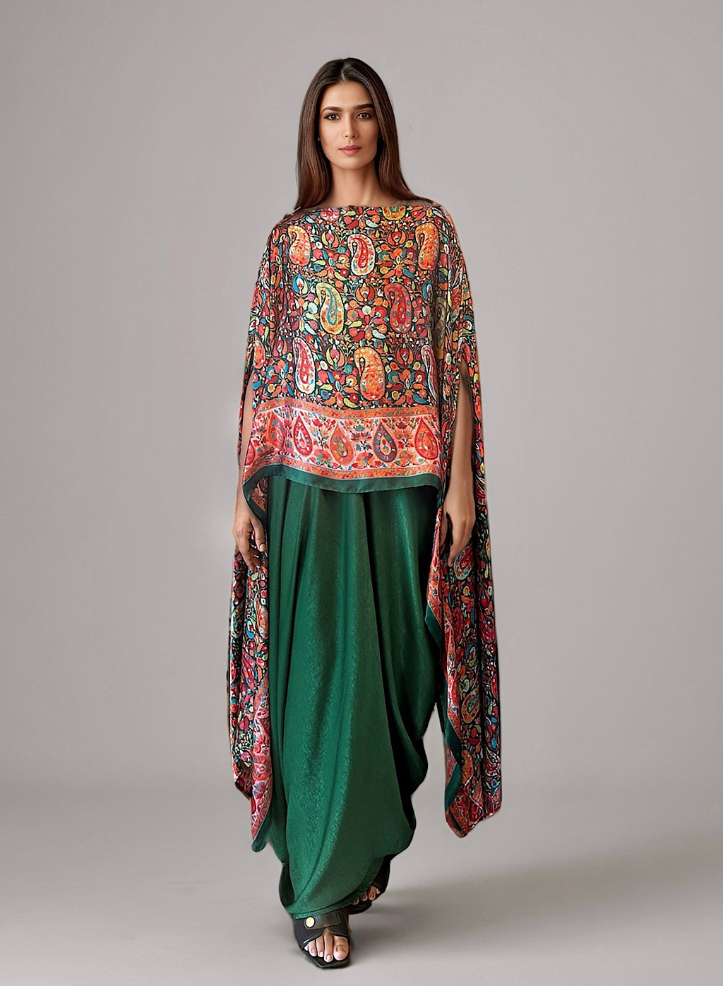 Green Kaani off shoulder set