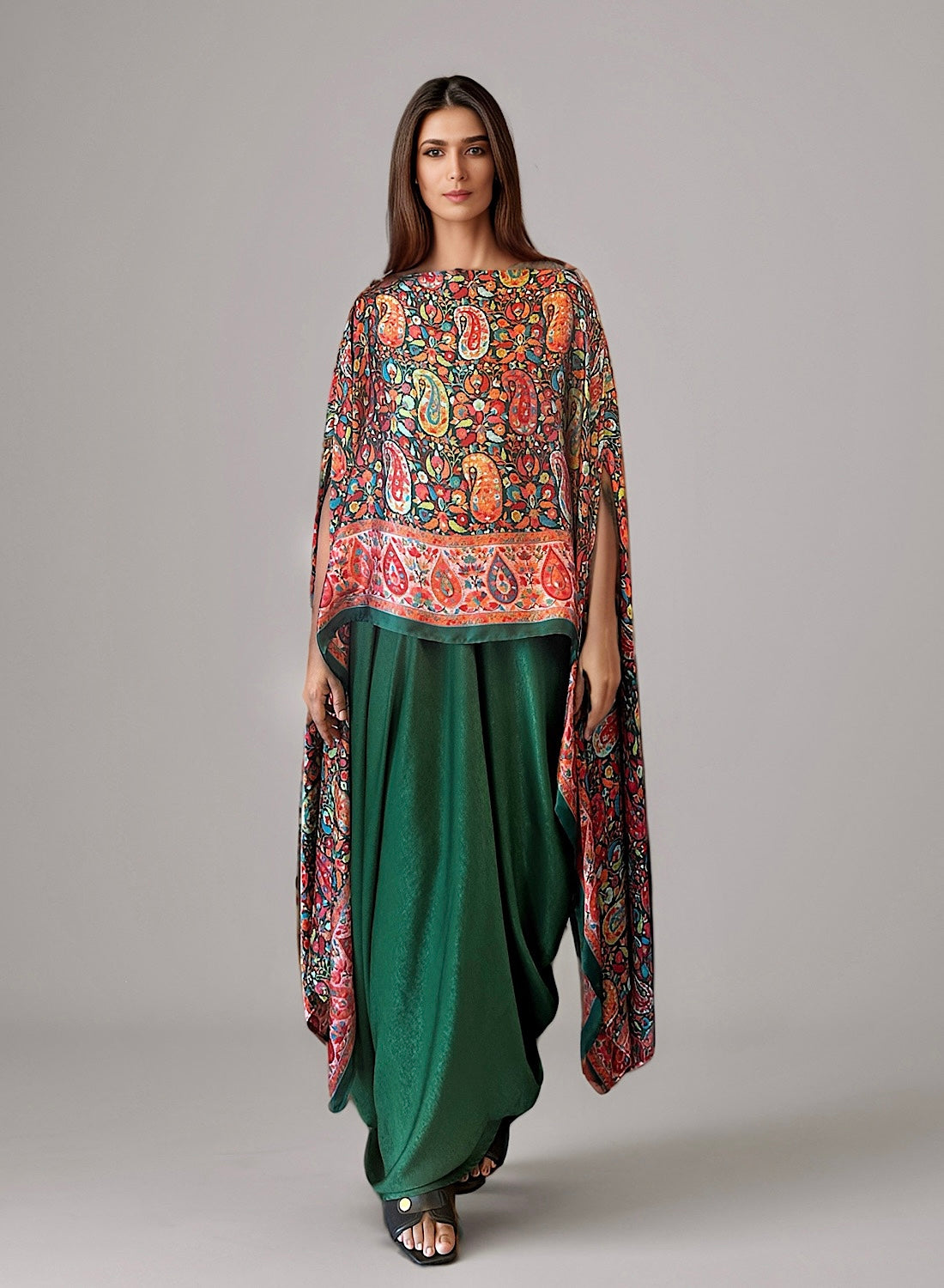 Green Kaani off shoulder set