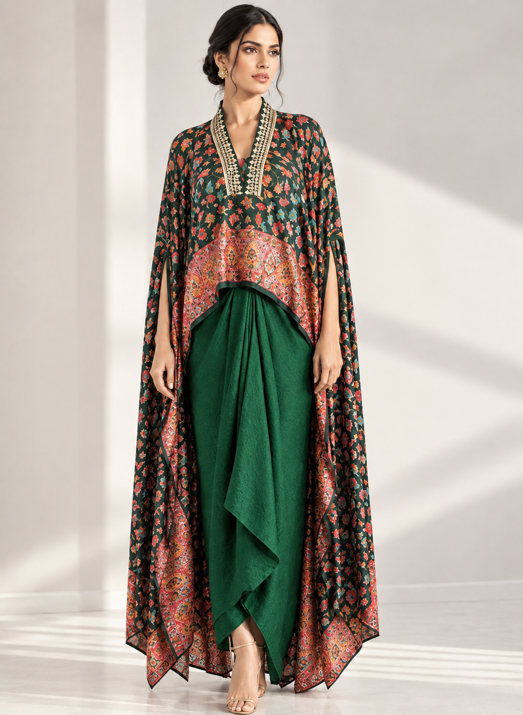 Green kaani set