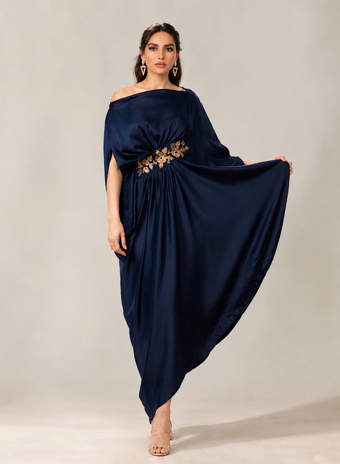 GREEK PLEAT BLU