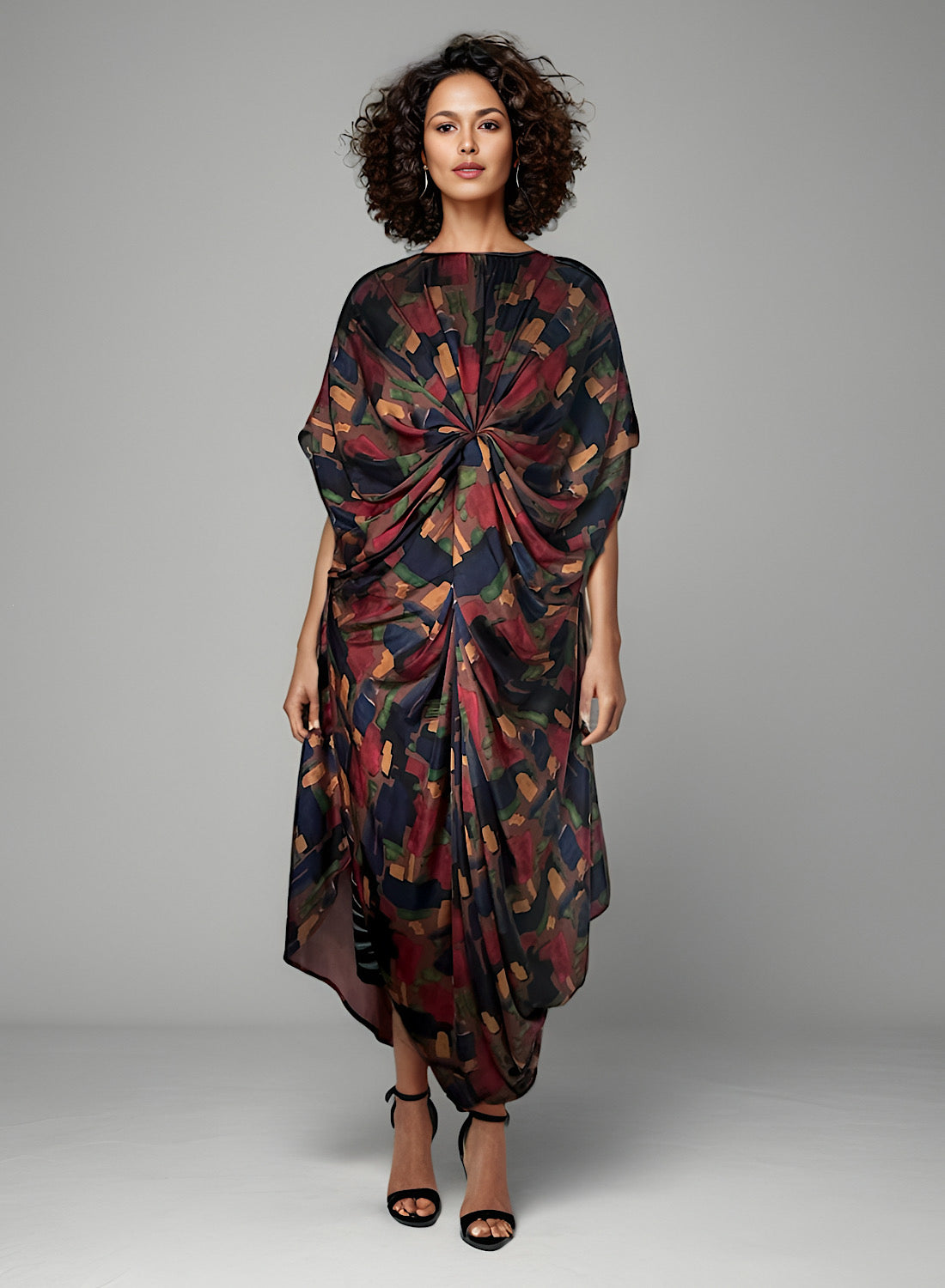 Abstract pleat dress