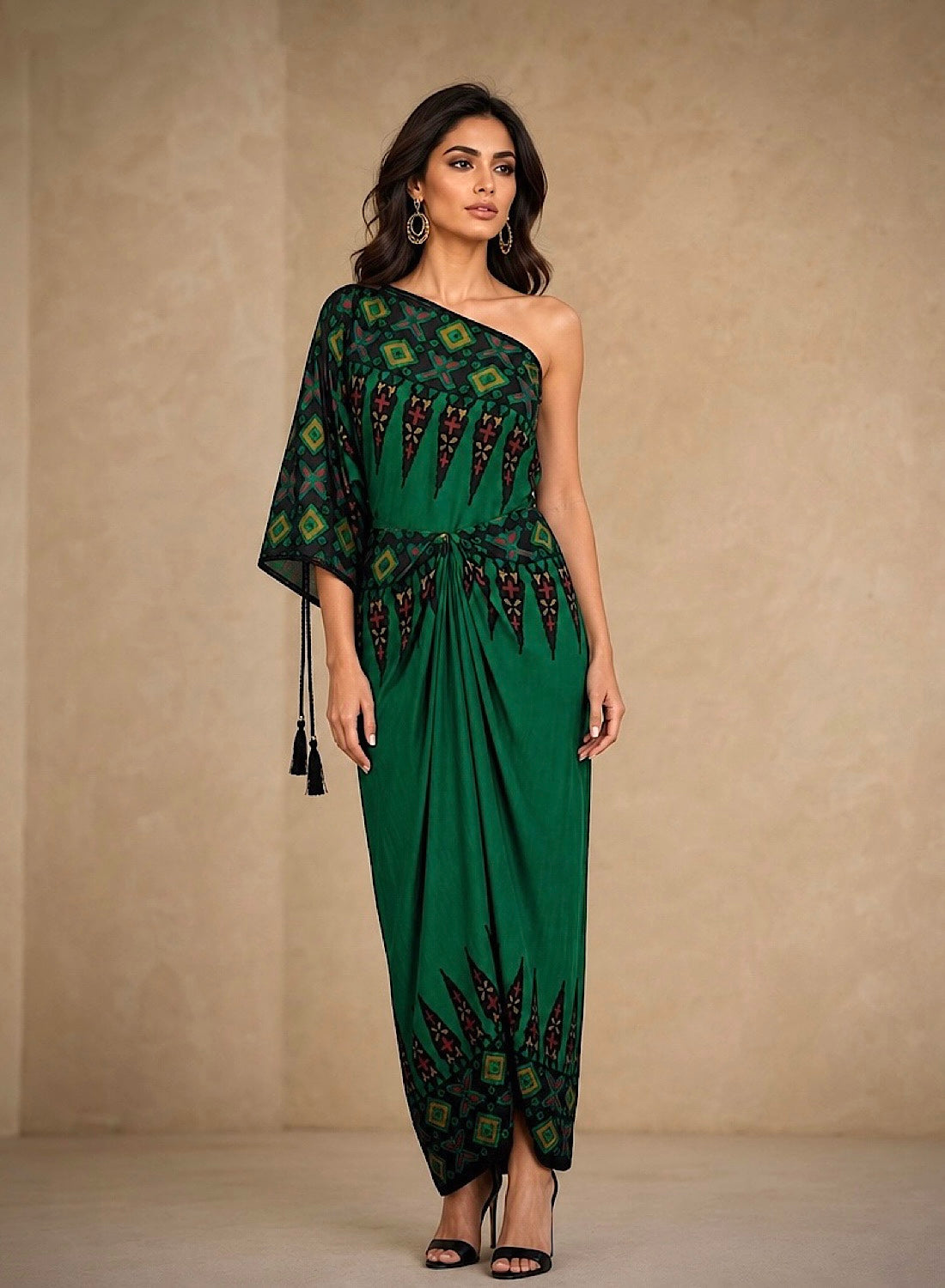Ankara green pleat