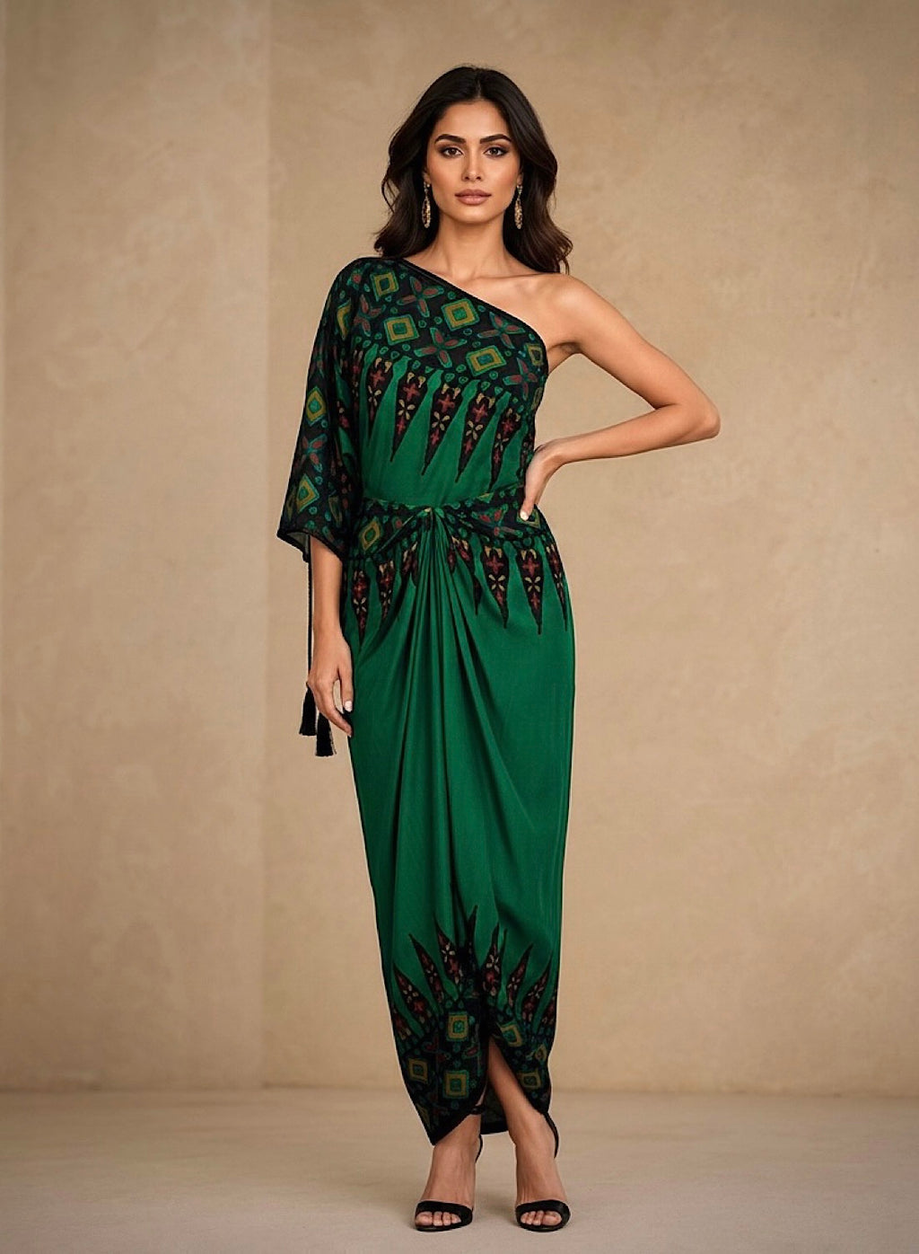 Ankara green pleat