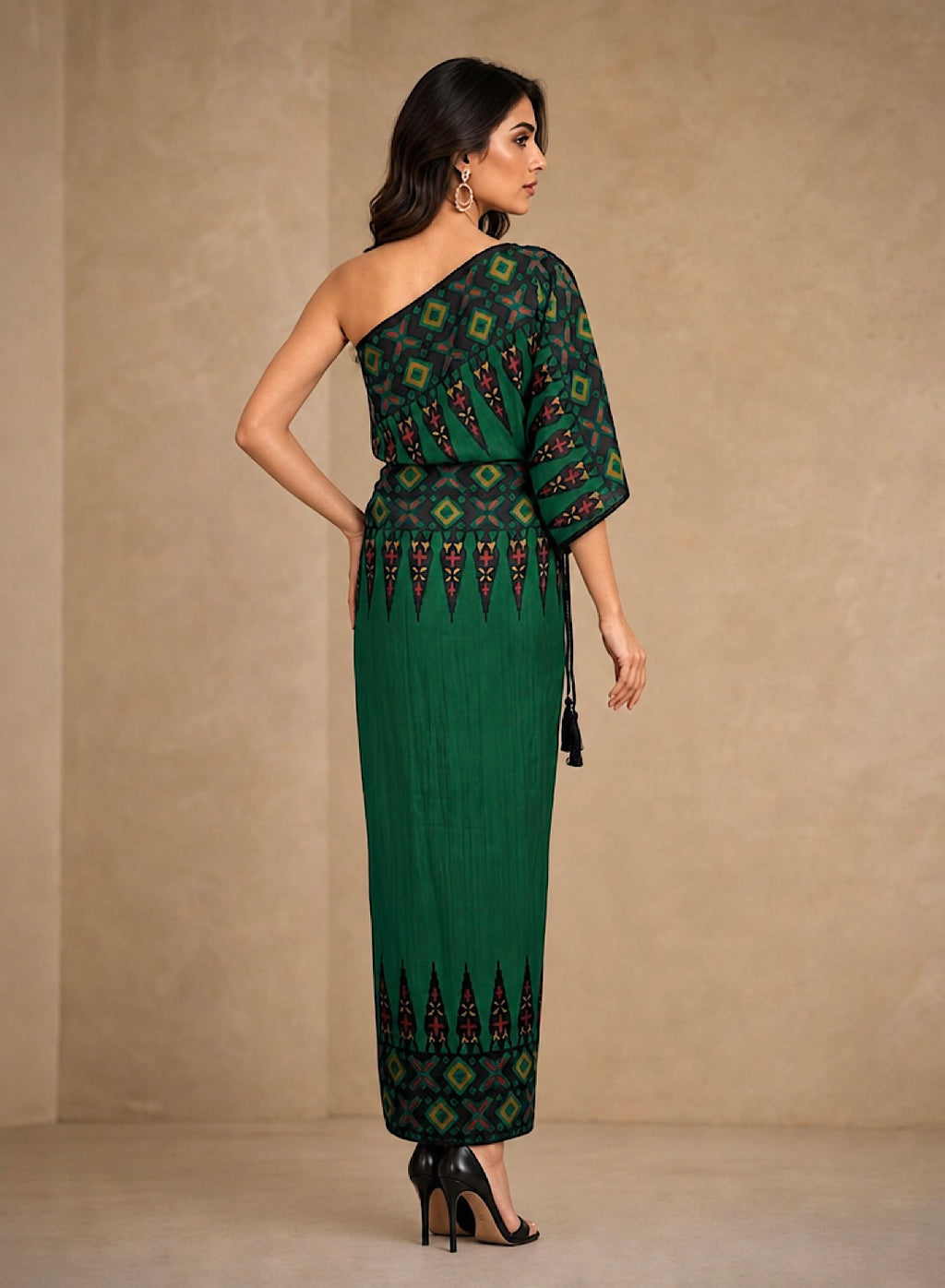 Ankara green pleat