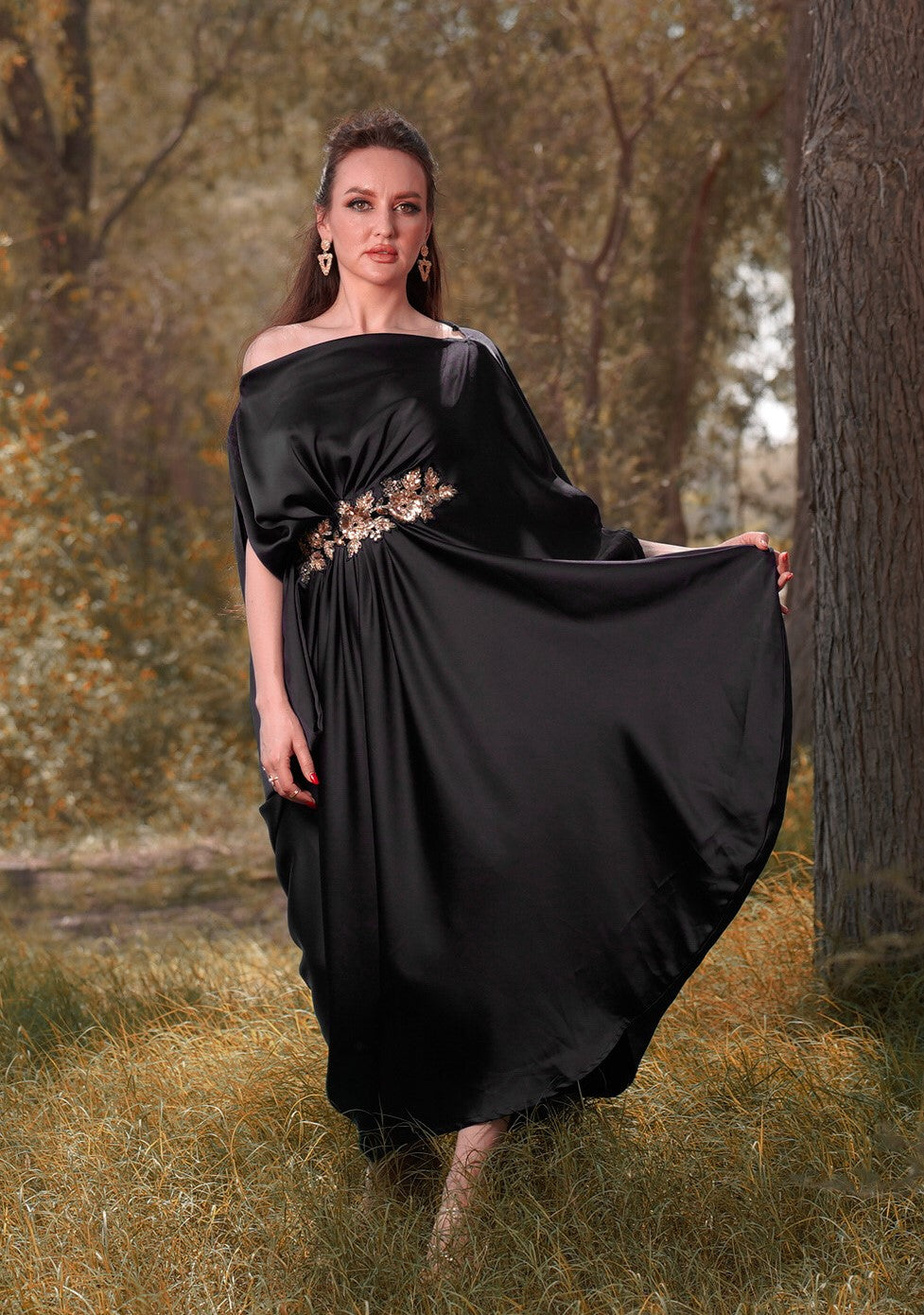 GREEK PLEAT BLACK