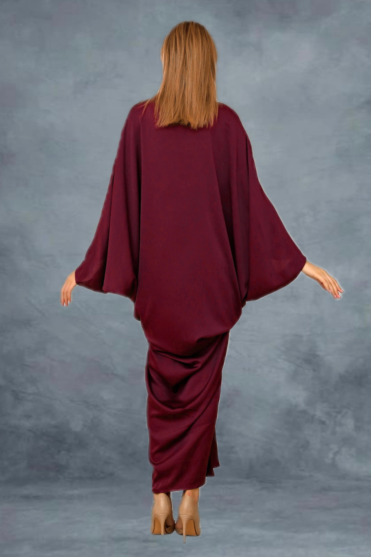 Elegant rouge kaftan