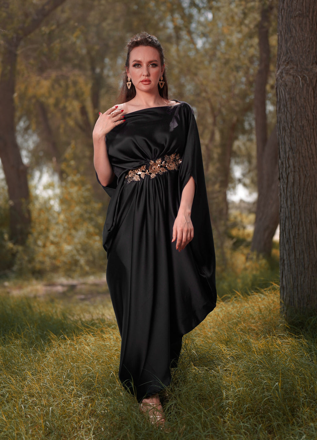 GREEK PLEAT BLACK
