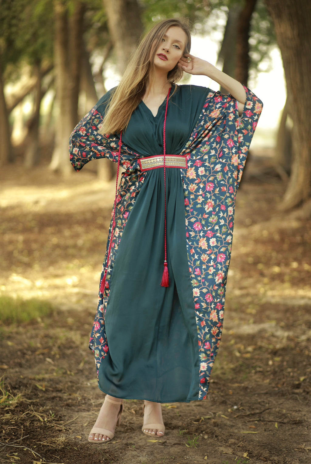 Flora tie kaftan